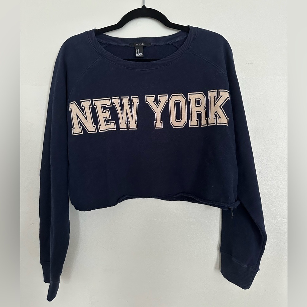 NY Crop Crewneck sweatshirt